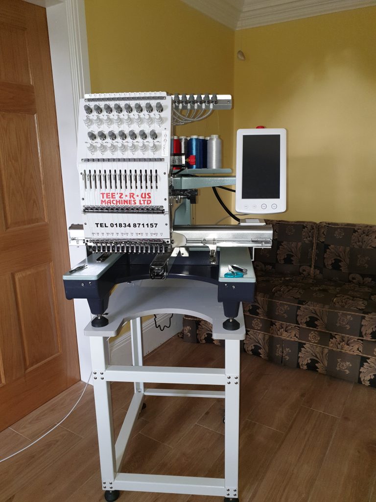 15 needle single head embroidery machine