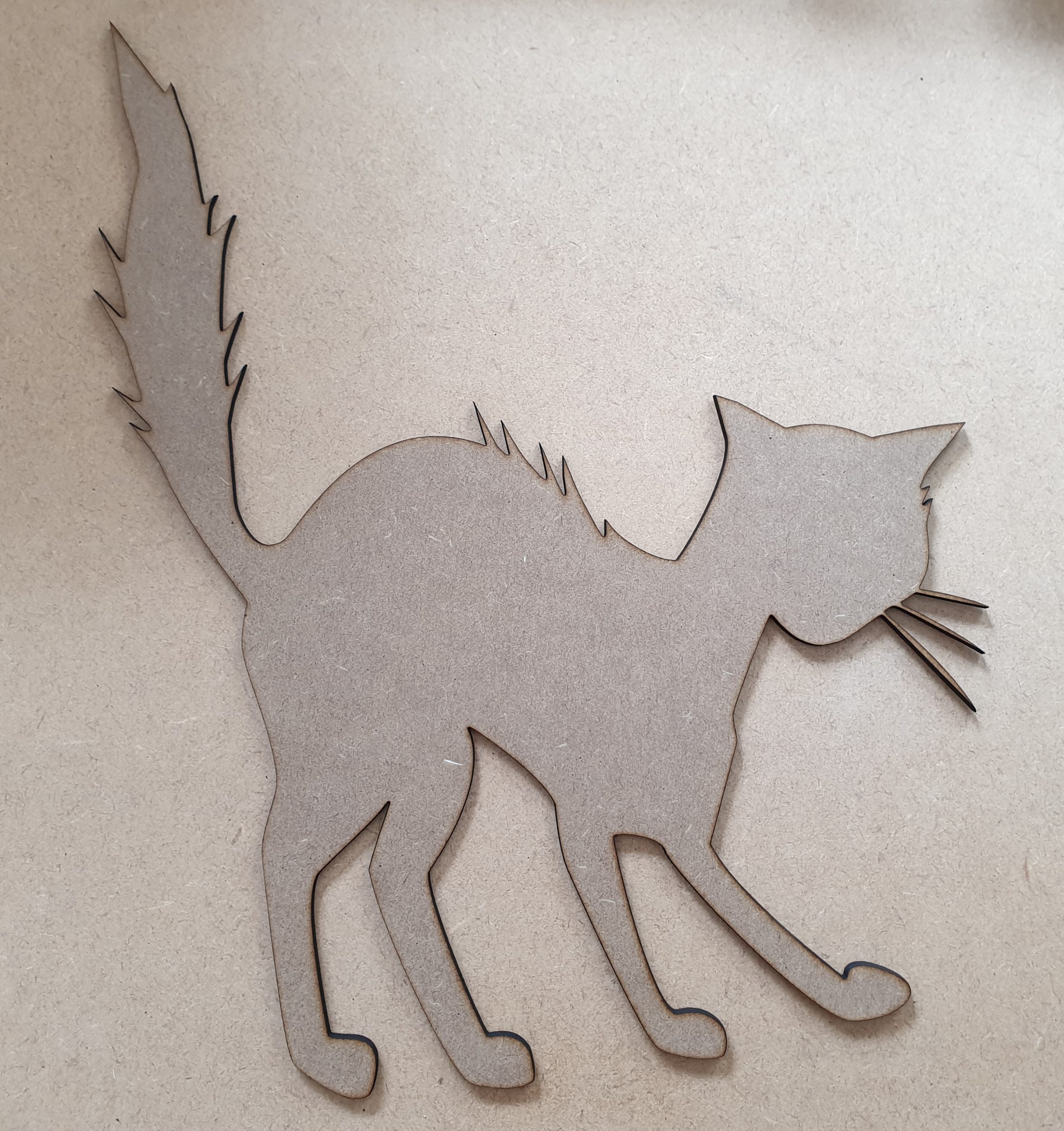 Halloween MDF Cat
