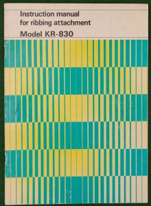 Book Cover: KR830 - Instruction Manual