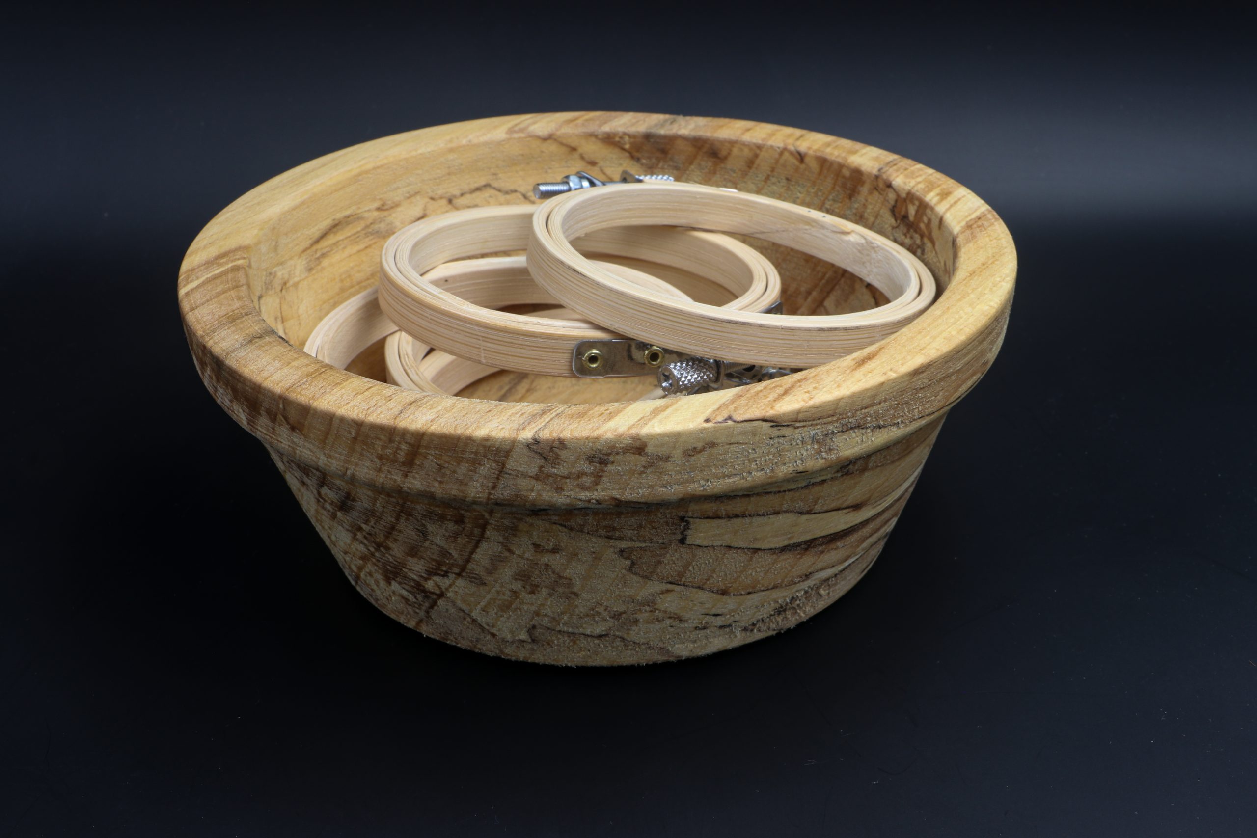Rustic Spalted Beech Tapered Bowl - Image 6