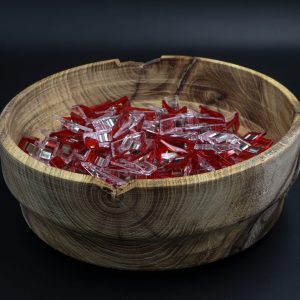 Rustic Turned Round Oak Bowl