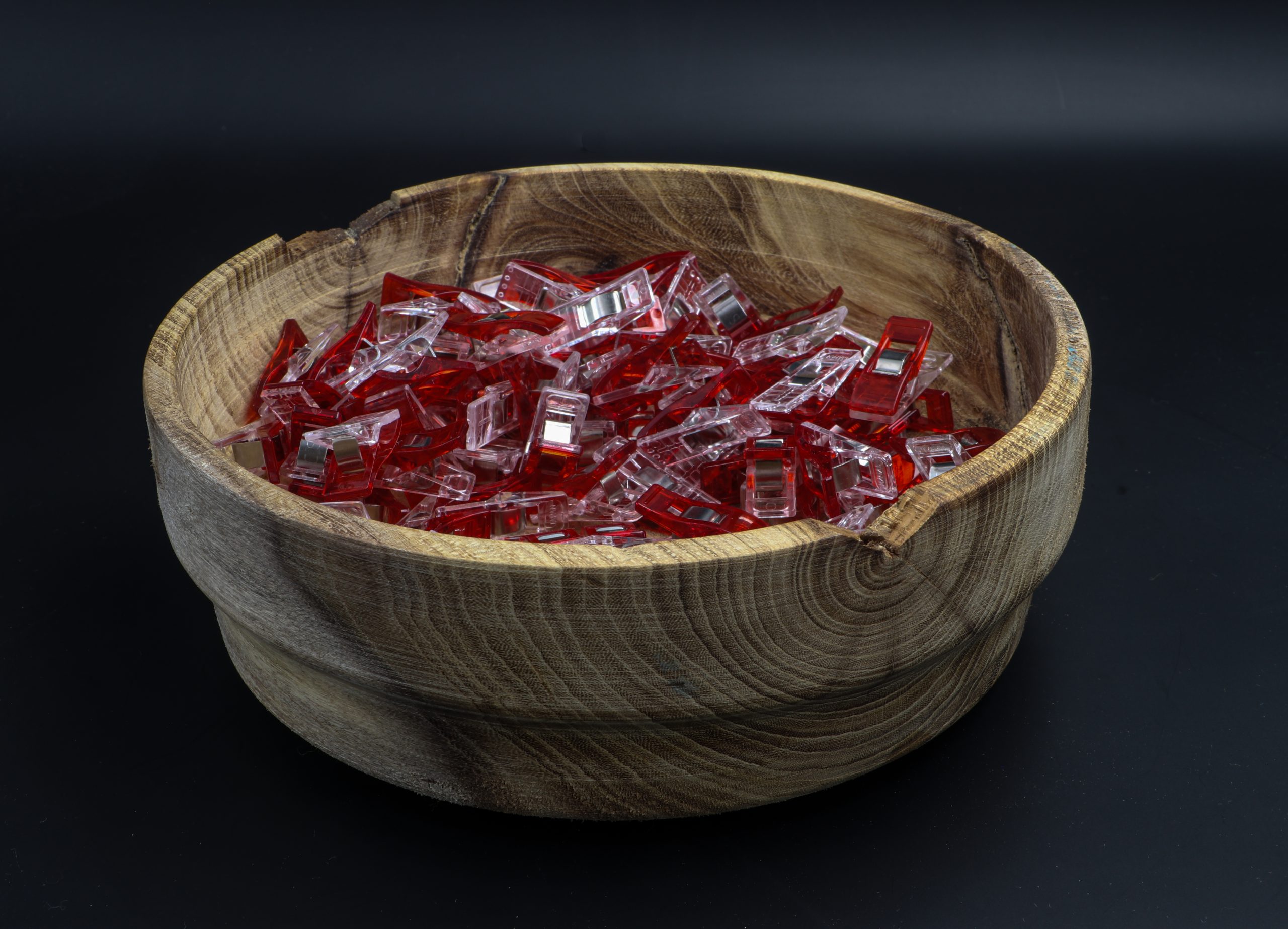 Rustic Turned Round Oak Bowl - Image 4