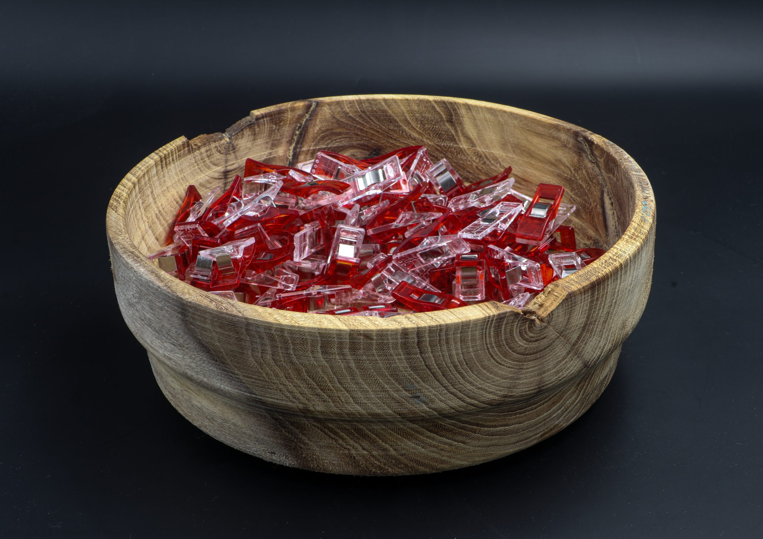 Rustic Turned Round Oak Bowl - Image 5