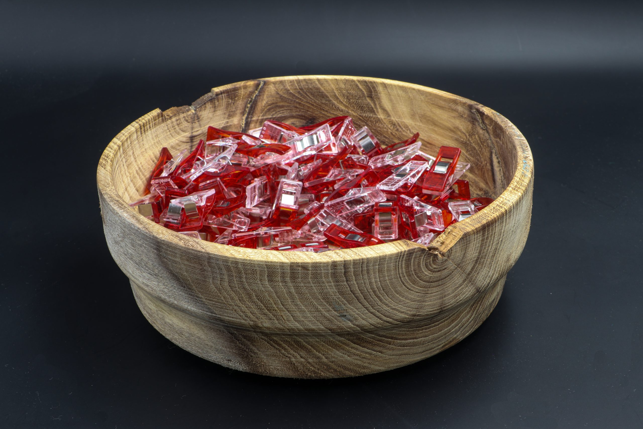 Rustic Turned Round Oak Bowl - Image 6