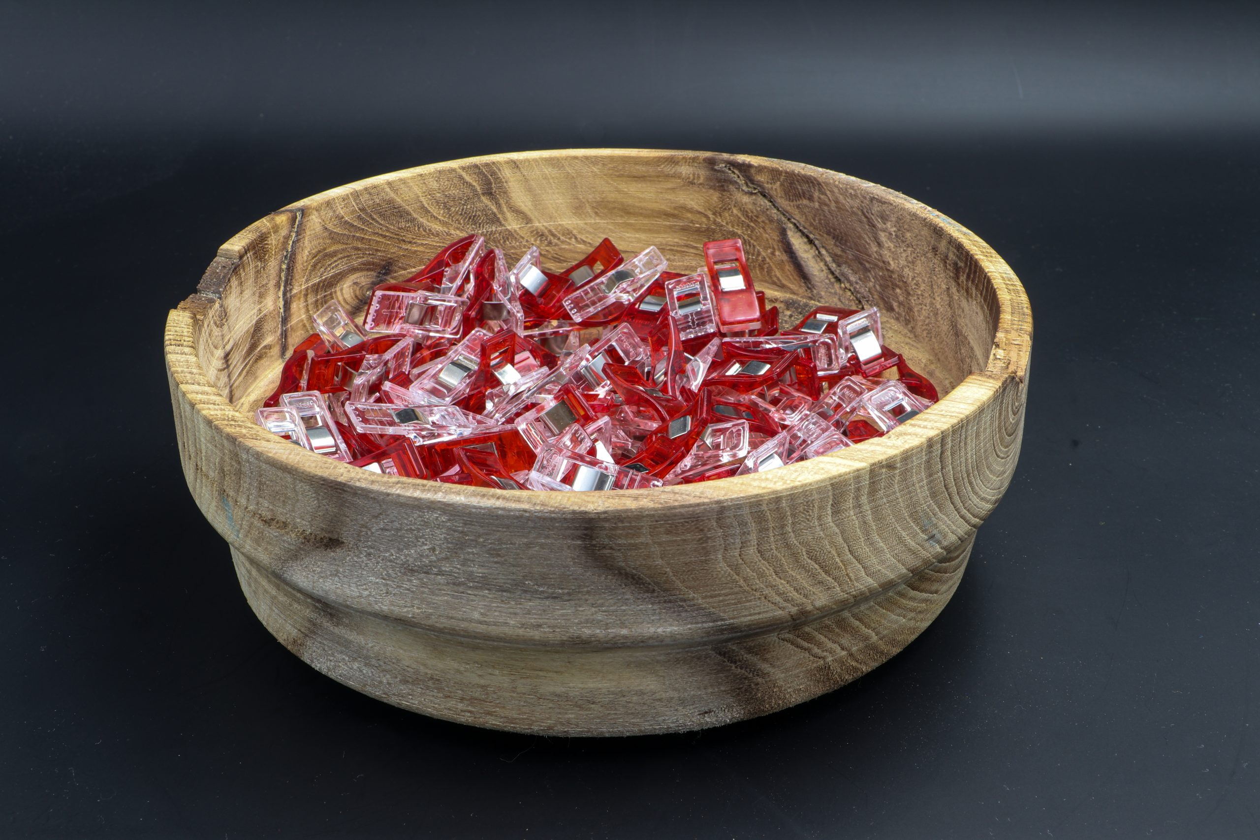 Rustic Turned Round Oak Bowl - Image 7