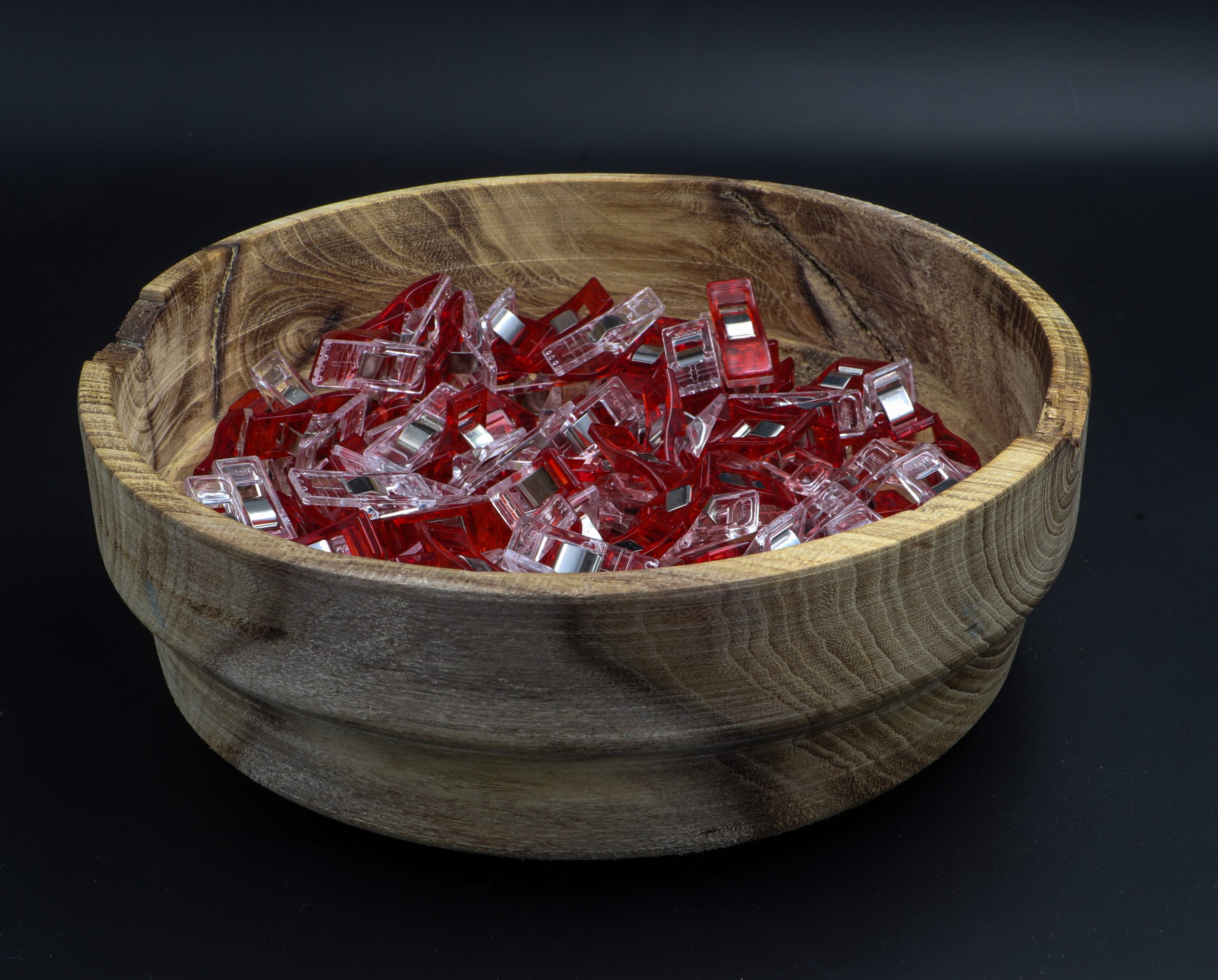 Rustic Turned Round Oak Bowl - Image 8
