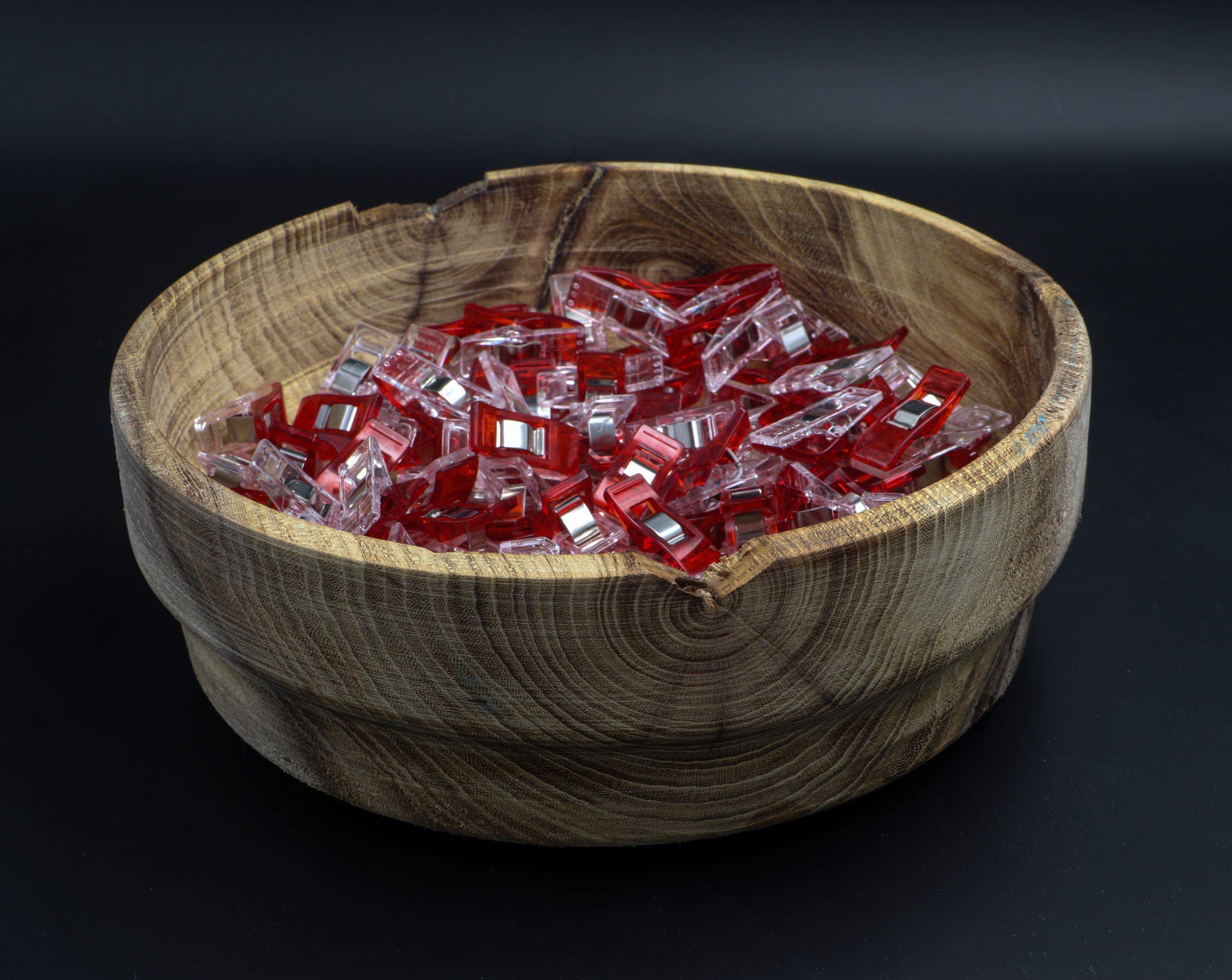Rustic Turned Round Oak Bowl - Image 9